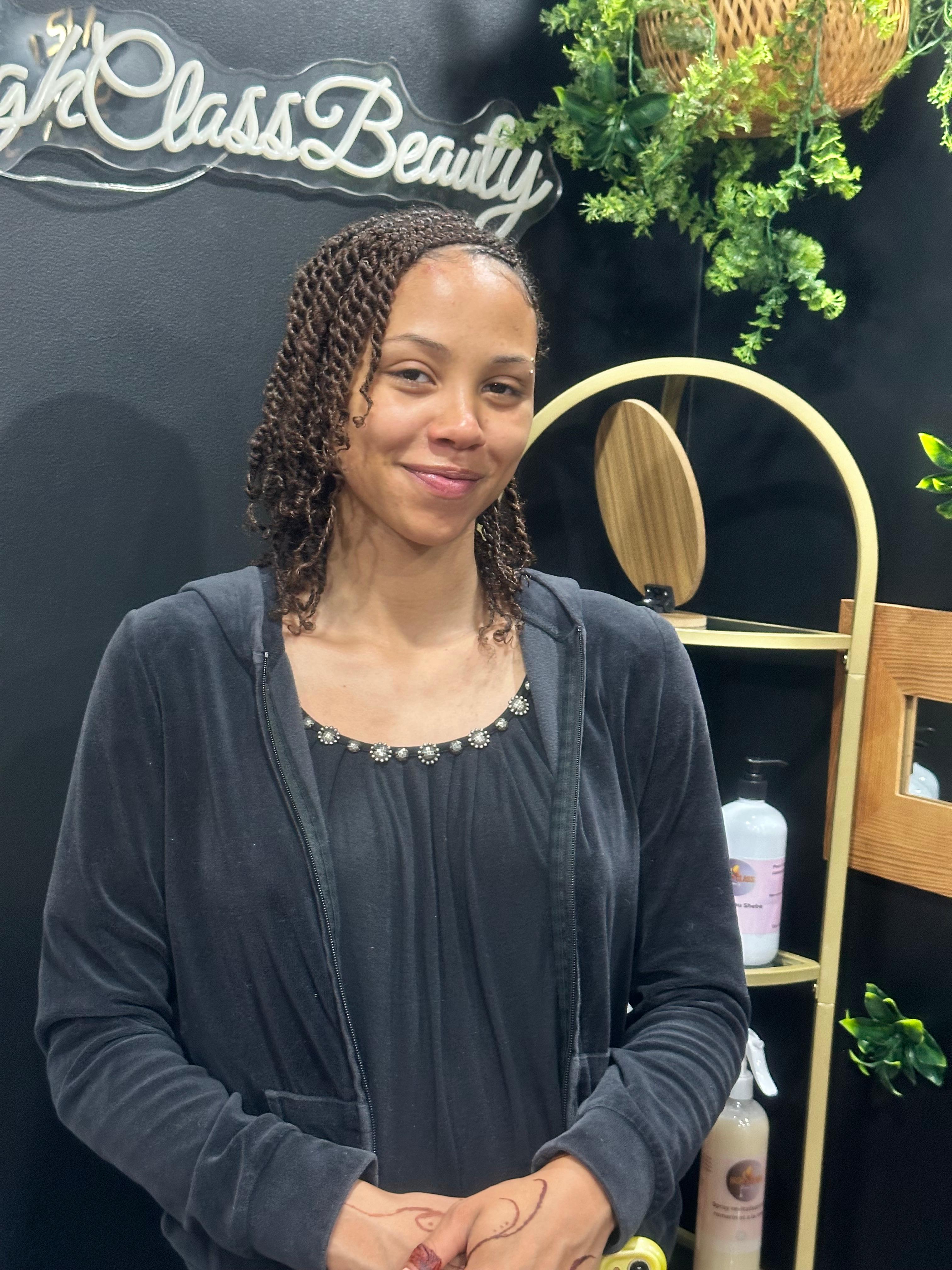 Twists protectrices réalisées chez HighClassBeauty
