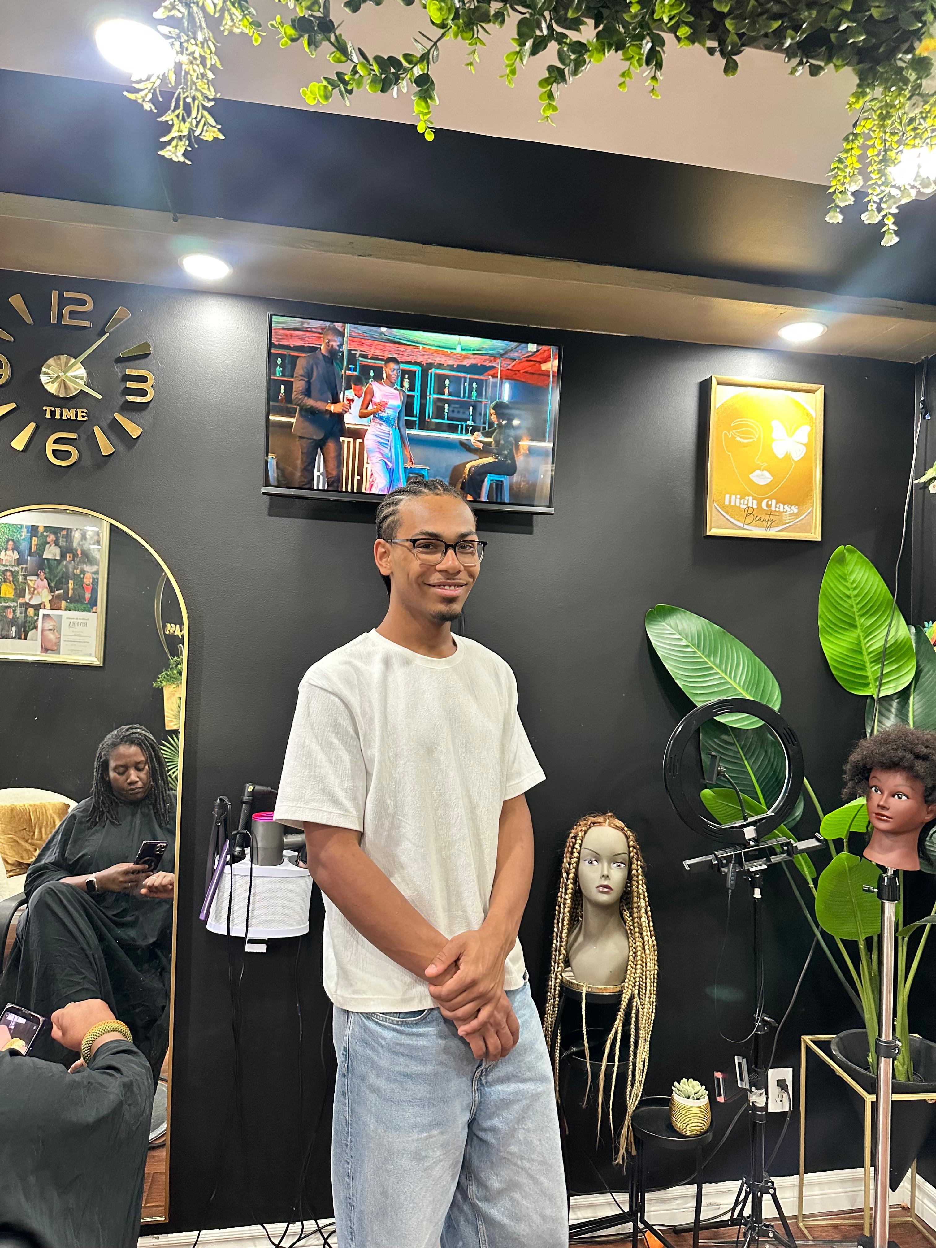 Cornrows réalisées chez HighClassBeauty