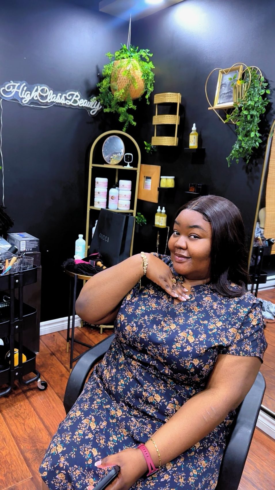 Réalisation de tissage chez HighClassBeauty